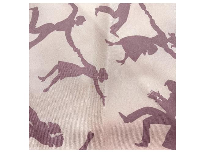 Hermès HERMES Carré 90 Boogie Woogie Sciarpa in Seta Rosa - vista 6