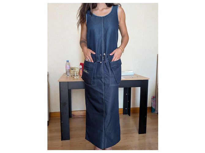Jean Paul Gaultier Vestido Denim Imperdible - vista 2