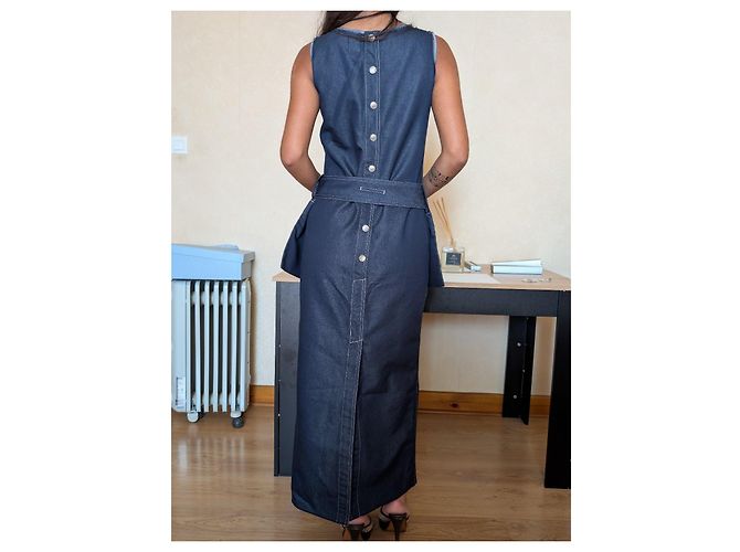 Jean Paul Gaultier Vestido Denim Imperdible - vista 3