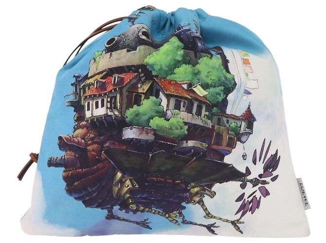 Pochette in nylon LOEWE Studio Ghibli Collaboration Blue Auth 182024SM - vista 13