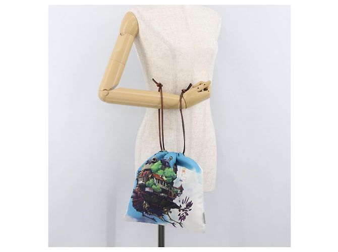 Pochette in nylon LOEWE Studio Ghibli Collaboration Blue Auth 182024SM - vista 20