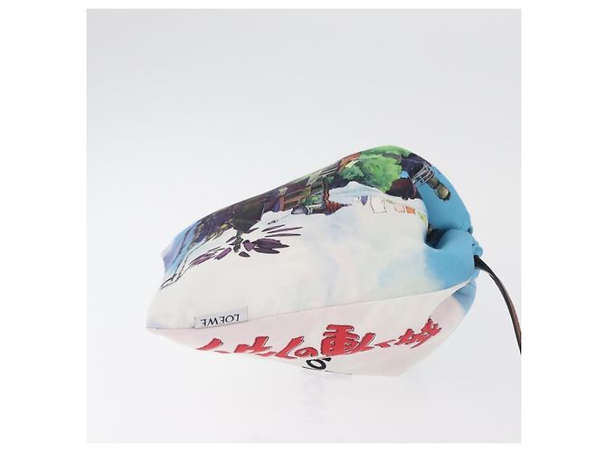Pochette in nylon LOEWE Studio Ghibli Collaboration Blue Auth 182024SM - vista 3