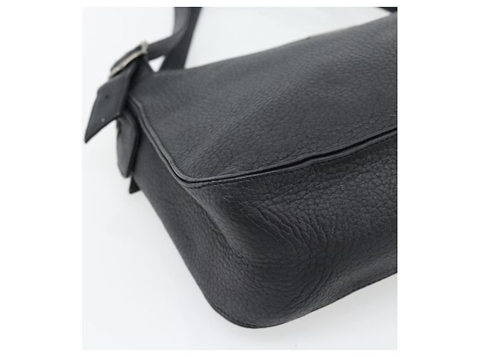 Borsa a Spalla Heart SAINT LAURENT in Pelle Argento Nero Auth 182466 - vista 11