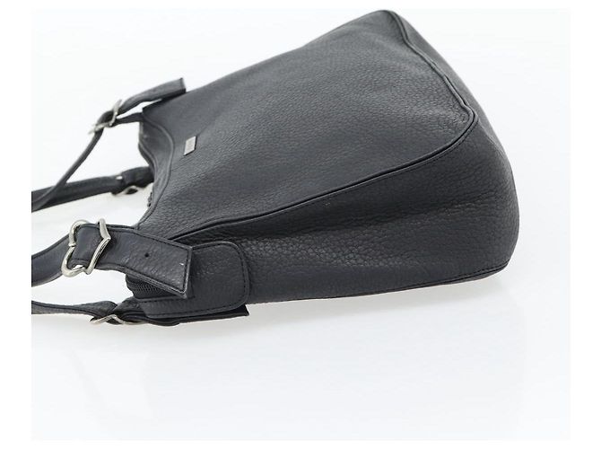 Borsa a Spalla Heart SAINT LAURENT in Pelle Argento Nero Auth 182466 - vista 4