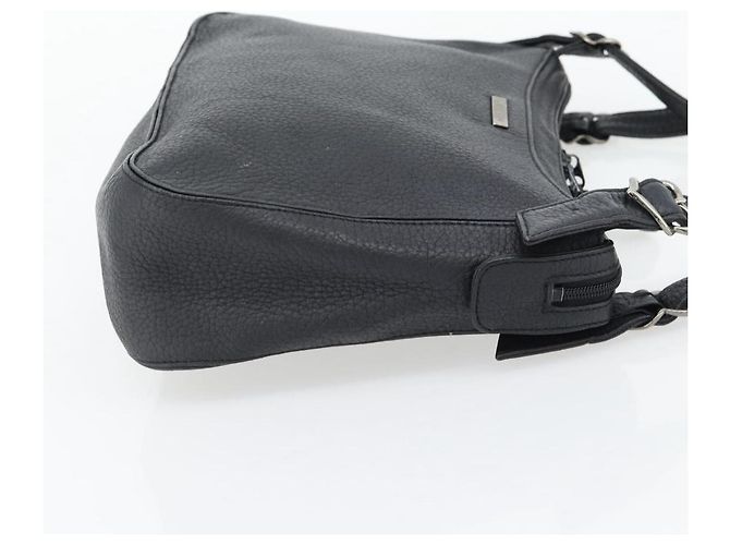Borsa a Spalla Heart SAINT LAURENT in Pelle Argento Nero Auth 182466 - vista 5