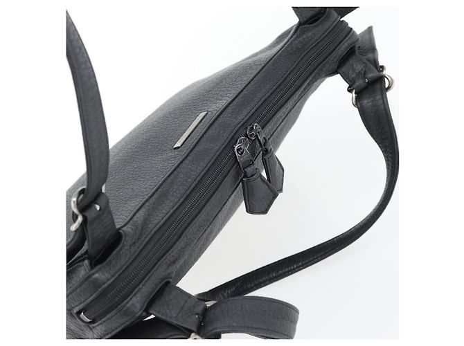 Borsa a Spalla Heart SAINT LAURENT in Pelle Argento Nero Auth 182466 - vista 6