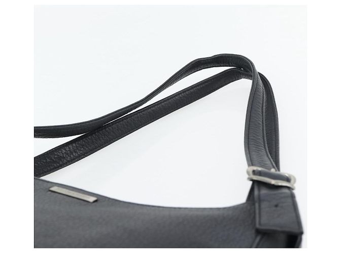 Borsa a Spalla Heart SAINT LAURENT in Pelle Argento Nero Auth 182466 - vista 8