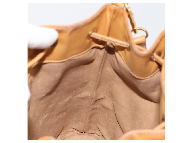 Sac GUCCI Micro GG Supreme Web Sherry Line en PVC Beige 001 115 4793 Auth 182369 Doré - vue 18