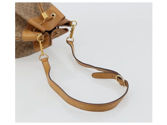 Sac GUCCI Micro GG Supreme Web Sherry Line en PVC Beige 001 115 4793 Auth 182369 Doré - vue 7
