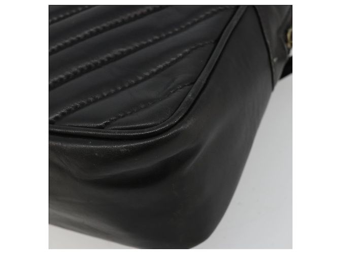 CHANEL V Stitch Chain Schultertasche aus Lammleder Schwarz Gold CC Auth BA13037 Golden - Ansicht 12