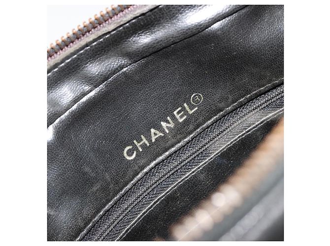 CHANEL V Stitch Chain Schultertasche aus Lammleder Schwarz Gold CC Auth BA13037 Golden - Ansicht 16