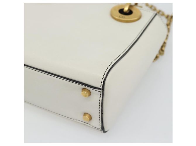 Borsa Christian Dior Lady Dior Niki de Saint Phalle in pelle 2way Auth 182304SAM Bianco D'oro - vista 14