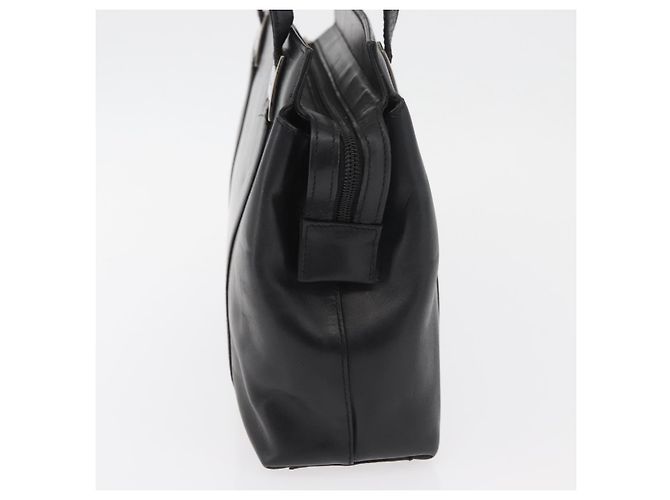 Borsa Tote Salvatore Ferragamo in pelle nera argento Auth BA13088 Nero - vista 4