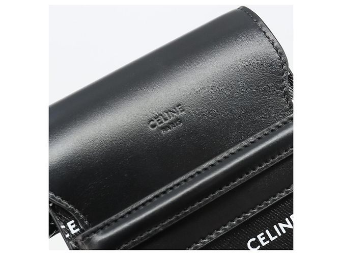 Céline CELINE Schultertasche aus PVC und Leder Schwarz Auth bs35232A - Ansicht 14