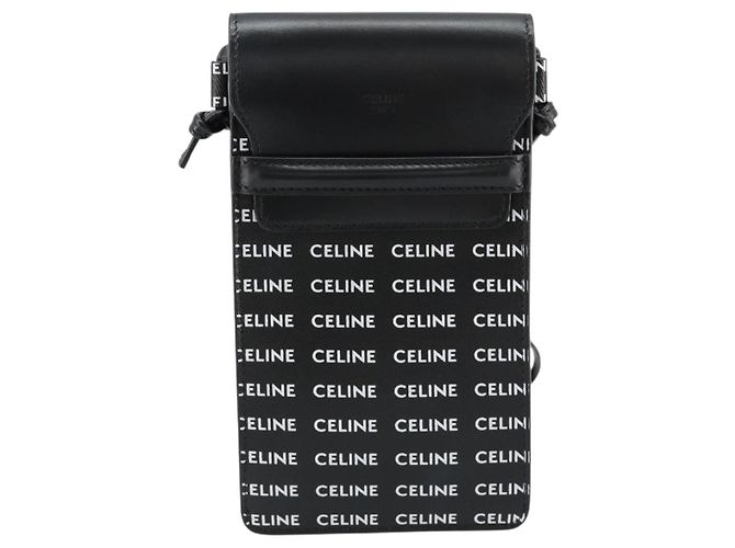 Céline CELINE Schultertasche aus PVC und Leder Schwarz Auth bs35232A - Ansicht 2