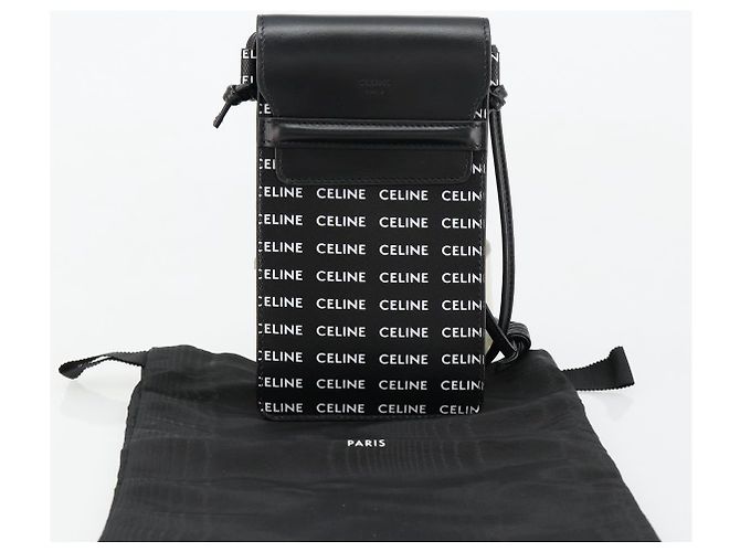 Céline CELINE Schultertasche aus PVC und Leder Schwarz Auth bs35232A - Ansicht 22