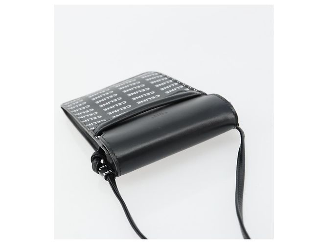 Céline CELINE Schultertasche aus PVC und Leder Schwarz Auth bs35232A - Ansicht 6