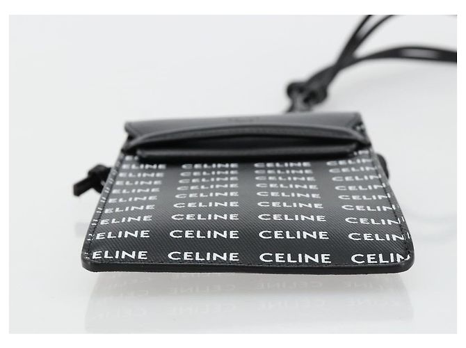 Céline CELINE Schultertasche aus PVC und Leder Schwarz Auth bs35232A - Ansicht 9
