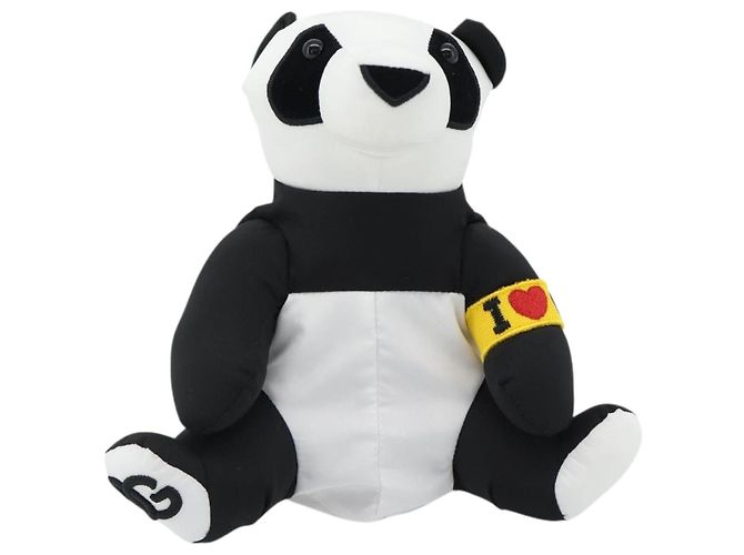 Dolce & Gabbana DOLCE&GABBANA D&G x Jujutsu Kaisen Eco Bag Panda Bag Nylon Black Auth 167375M - vista 2