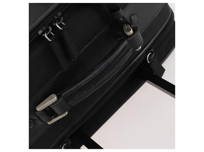 Valigia PRADA Nylon Nero Argento Auth 181553A - vista 11