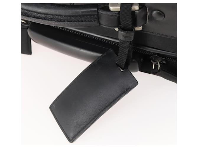 Valigia PRADA Nylon Nero Argento Auth 181553A - vista 19