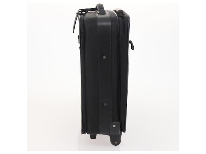Valigia PRADA Nylon Nero Argento Auth 181553A - vista 4