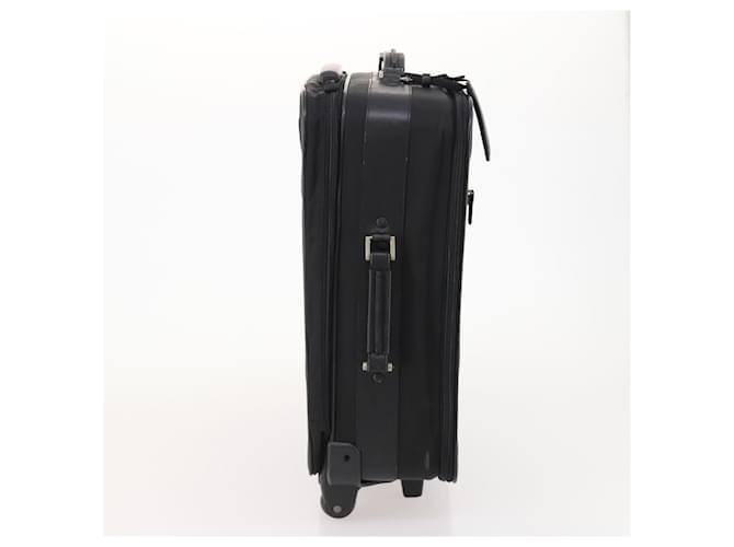 Valigia PRADA Nylon Nero Argento Auth 181553A - vista 5