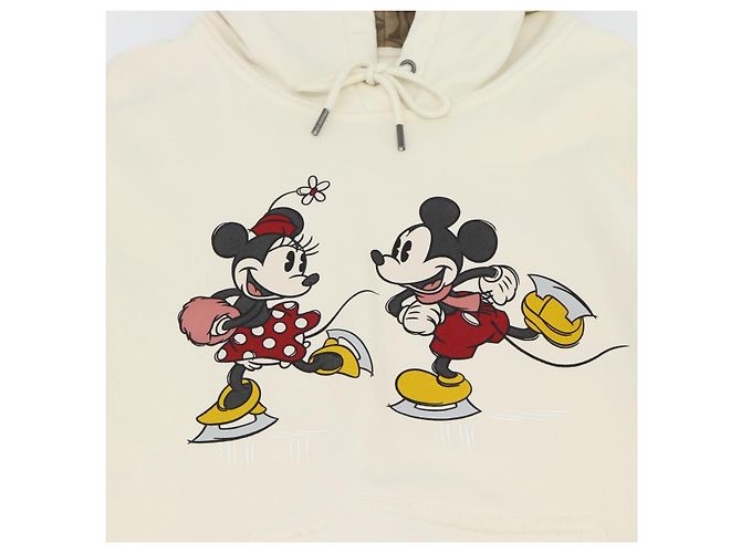 Coach CoachxDisney Parker Mickey Mouse Minnie Mouse algodón L Blanco Auth 167342M - vista 5