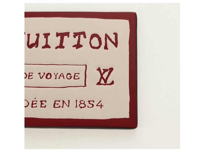 LOUIS VUITTON Etichetta da Viaggio Monogram Name Tag M02953 LV Auth 181666M Monogramma - vista 3