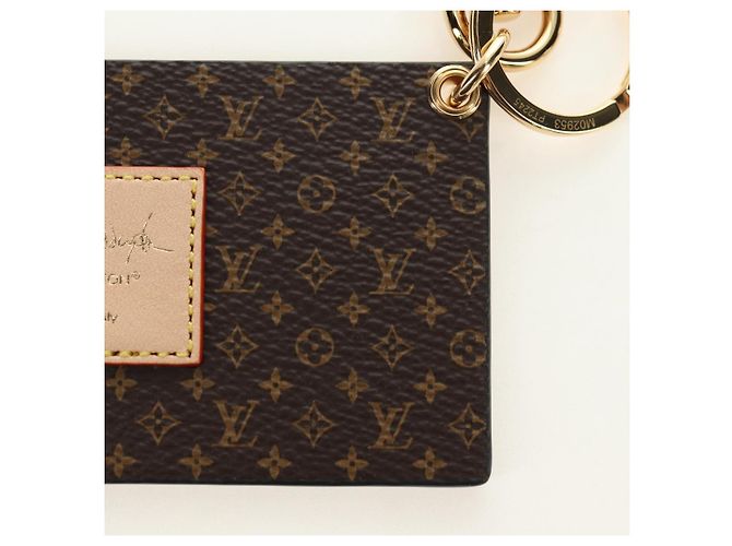 LOUIS VUITTON Etichetta da Viaggio Monogram Name Tag M02953 LV Auth 181666M Monogramma - vista 9