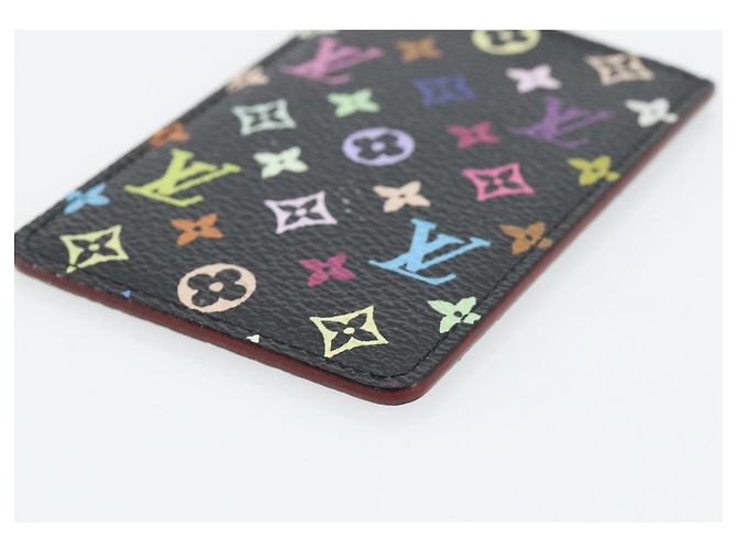 LOUIS VUITTON Monogram Multicolor Etui Miroir Mirror Black M92651 Auth 178885A Schwarz - Ansicht 10