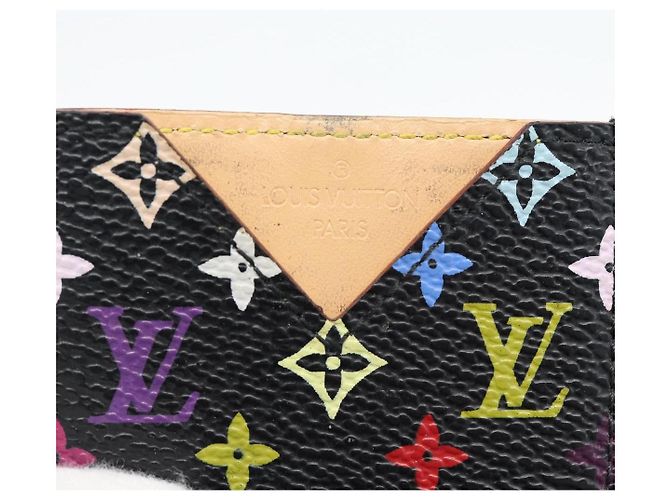 LOUIS VUITTON Monogram Multicolor Etui Miroir Mirror Black M92651 Auth 178885A Schwarz - Ansicht 12