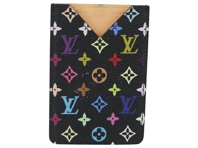 LOUIS VUITTON Monogram Multicolor Etui Miroir Mirror Black M92651 Auth 178885A Schwarz - Ansicht 2