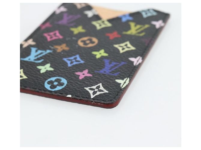 LOUIS VUITTON Monogram Multicolor Etui Miroir Mirror Black M92651 Auth 178885A Schwarz - Ansicht 8