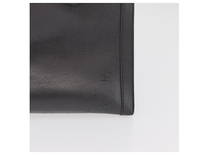Borsa Tote GUCCI Bamboo in pelle nera e oro Auth 180798 Nero D'oro - vista 5