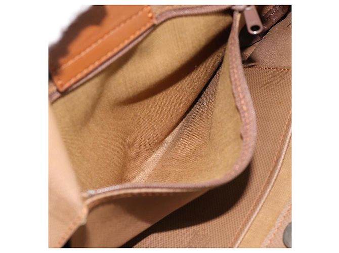 Borsa a mano Burberry Nova Check in tela beige e oro Auth ka4541 D'oro - vista 18