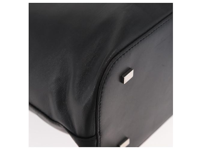 Céline Borsa CELINE in pelle 2way Nera Oro Auth 171255A Nero D'oro - vista 12
