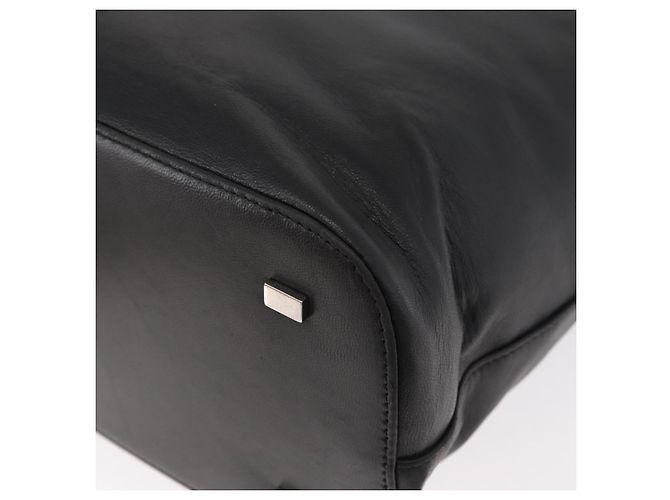 Céline Borsa CELINE in pelle 2way Nera Oro Auth 171255A Nero D'oro - vista 13