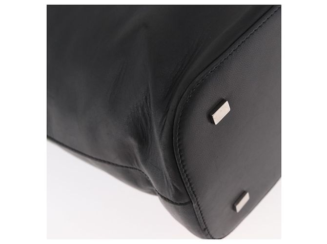 Céline Borsa CELINE in pelle 2way Nera Oro Auth 171255A Nero D'oro - vista 14