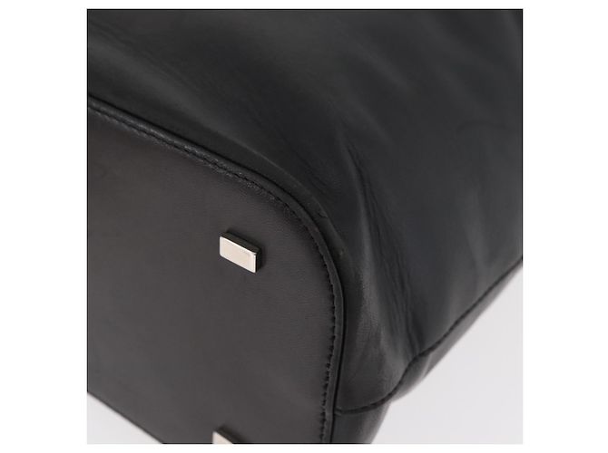 Céline Borsa CELINE in pelle 2way Nera Oro Auth 171255A Nero D'oro - vista 15