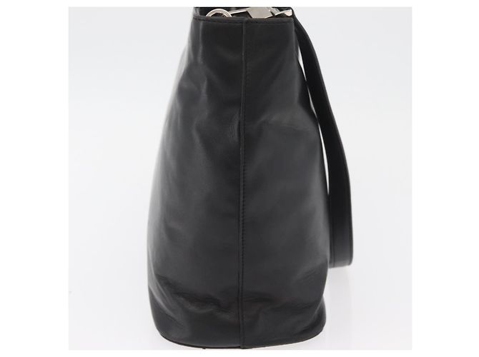 Céline Borsa CELINE in pelle 2way Nera Oro Auth 171255A Nero D'oro - vista 5
