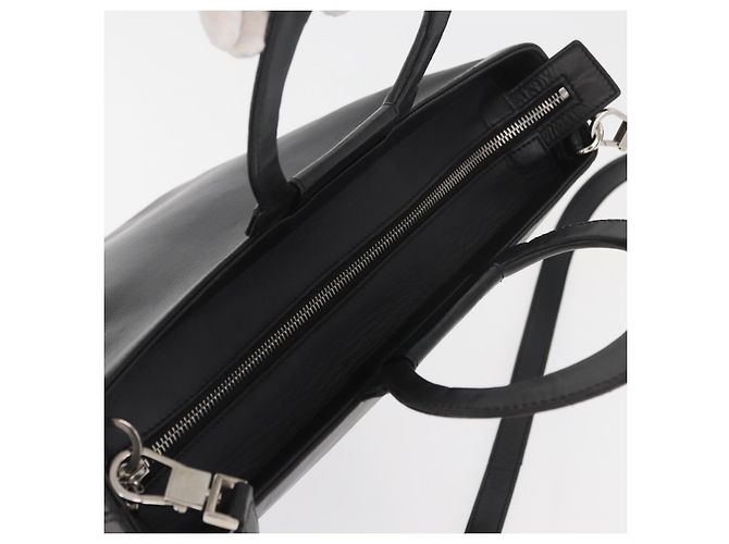 Céline Borsa CELINE in pelle 2way Nera Oro Auth 171255A Nero D'oro - vista 6