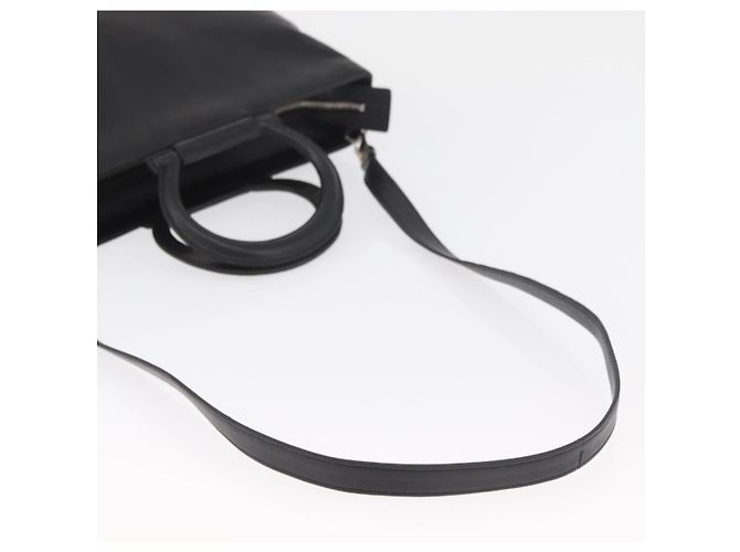 Céline Borsa CELINE in pelle 2way Nera Oro Auth 171255A Nero D'oro - vista 9