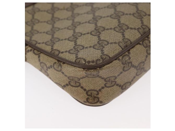 Borsa a Spalla GUCCI GG Supreme PVC Beige Oro 89 02 068 Auth 180116 D'oro - vista 10