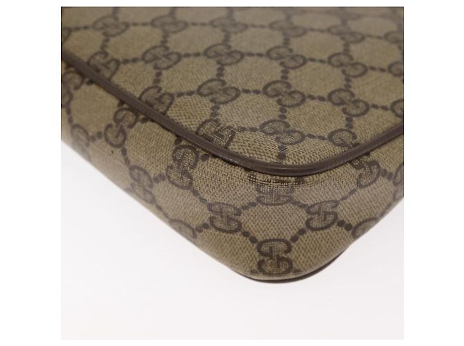 Borsa a Spalla GUCCI GG Supreme PVC Beige Oro 89 02 068 Auth 180116 D'oro - vista 11