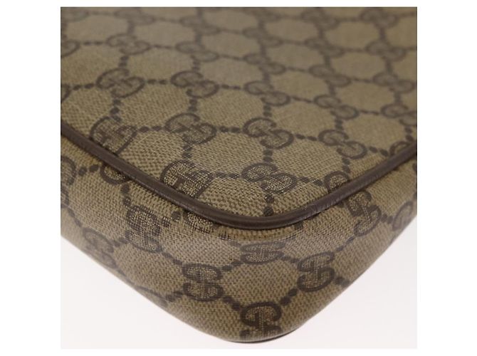 Borsa a Spalla GUCCI GG Supreme PVC Beige Oro 89 02 068 Auth 180116 D'oro - vista 13