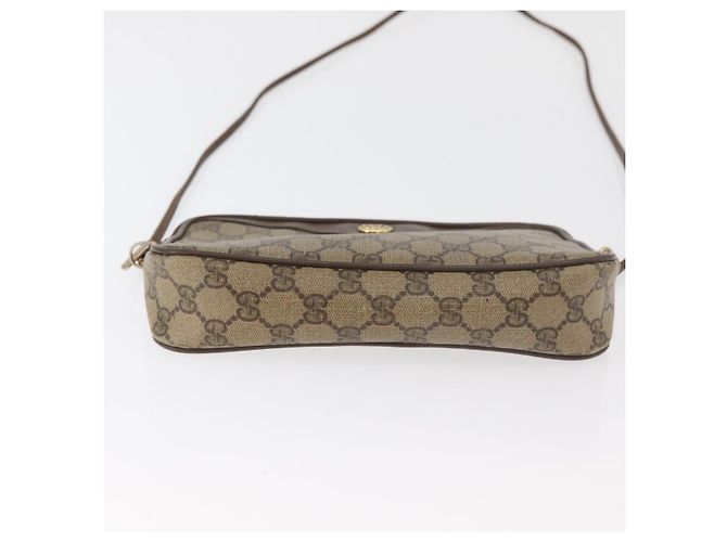 Borsa a Spalla GUCCI GG Supreme PVC Beige Oro 89 02 068 Auth 180116 D'oro - vista 9