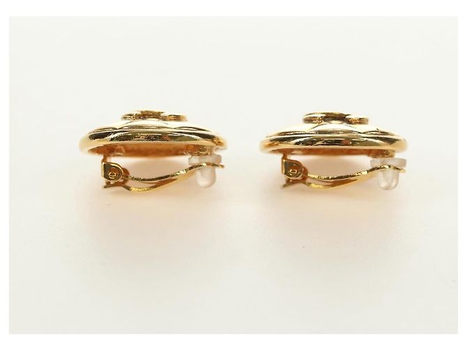 Orecchini CHANEL COCO Mark in metallo Gold Tone CC Auth 181301V - vista 5