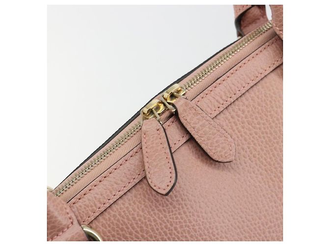 Borsa GUCCI in pelle 2way Oro Rosa 449651 Auth bs35273A D'oro - vista 17
