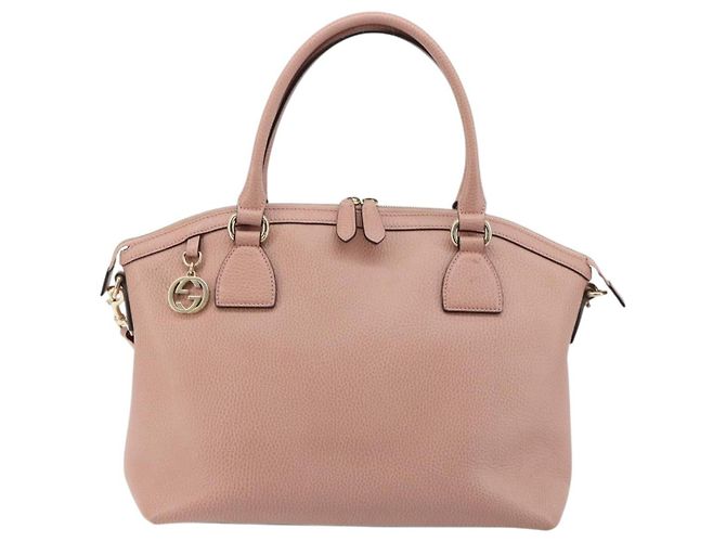 Borsa GUCCI in pelle 2way Oro Rosa 449651 Auth bs35273A D'oro - vista 2